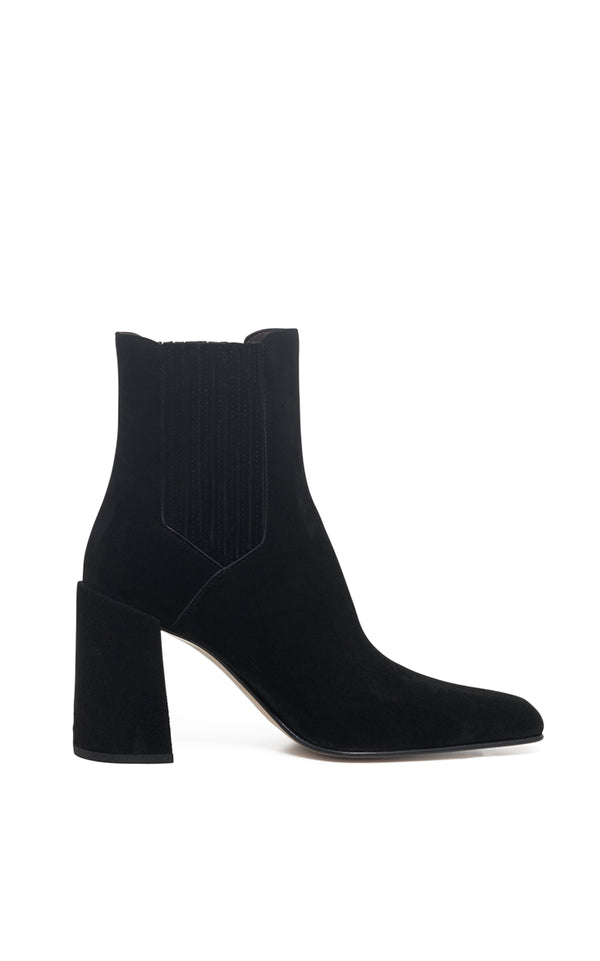 Gabriela Hearst Luke High Heel Ankle Boot In Black Suede