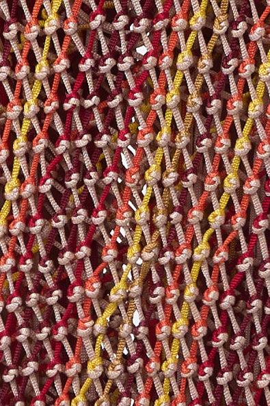 Gabriela Hearst Lycos Fringe Macrame Maxi Skirt In Multi Silk