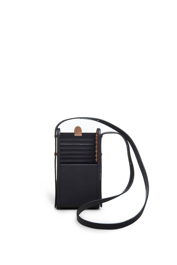 Gabriela Hearst Mabel Crossbody Phone Case In Navy Nappa Leather