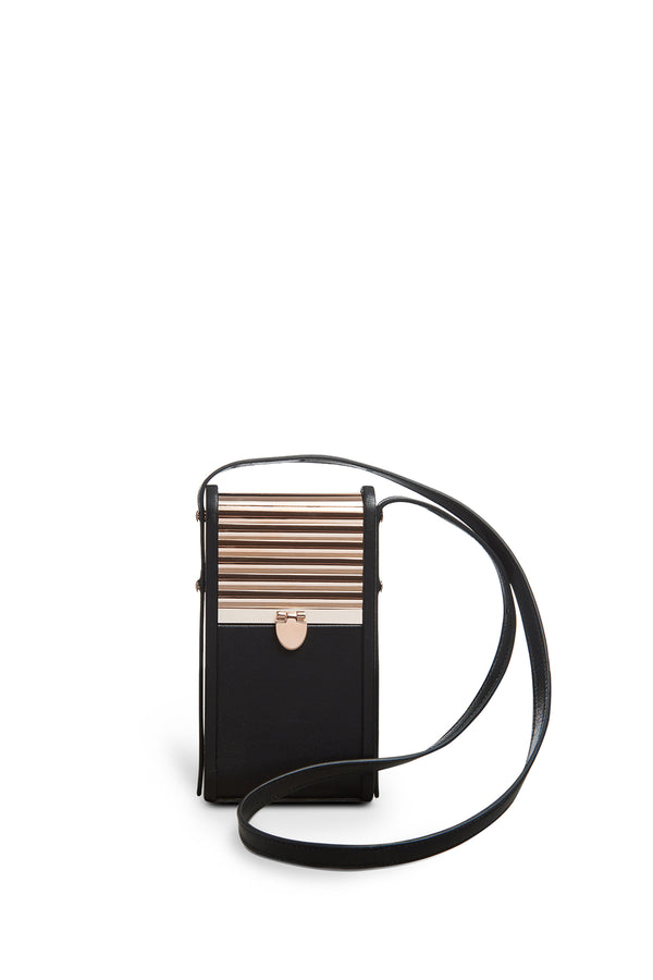 Gabriela Hearst Mabel Phone Case In Black Nappa Leather