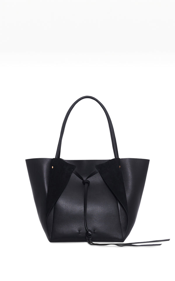gabriela hearst Marija Tote Bag in Black Nappa Leather