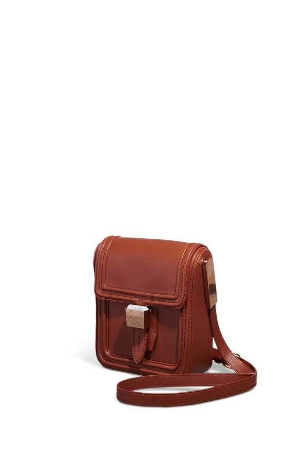 Gabriela Hearst Marvelle Crossbody Bag In Cognac Nappa Leather