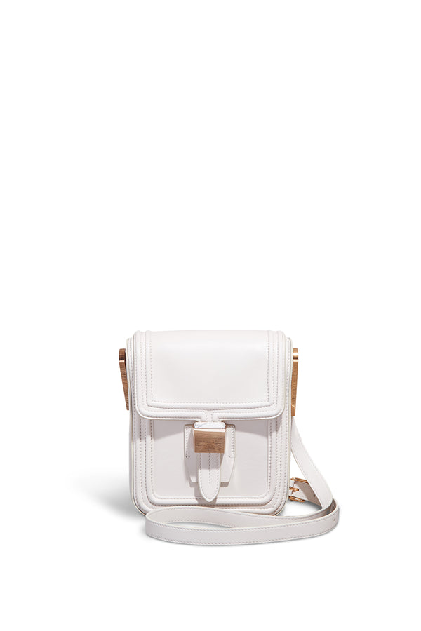 gabriela hearst Marvelle Crossbody Bag in Ivory Nappa Leather