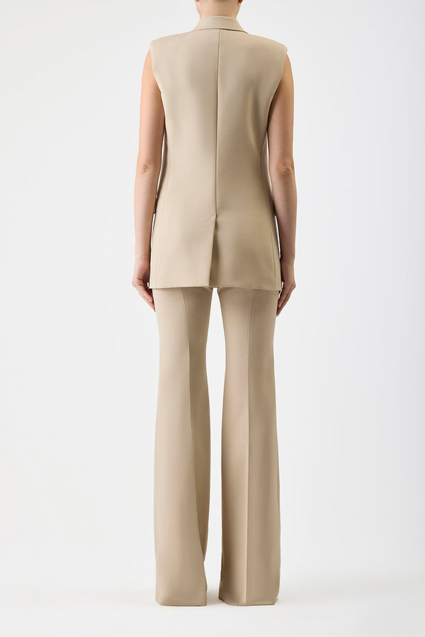 Gabriela Hearst Mayte Vest In Khaki Sportswear Wool