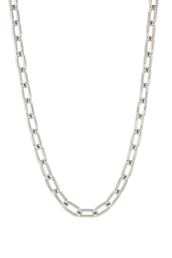 Gabriela Hearst Medium Link Necklace In 18K White Gold (Classic Links)