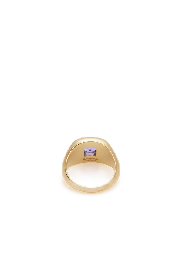 Gabriela Hearst Medium Ring In 18K Yellow Gold & Amethyst Stone