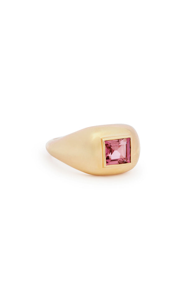 Gabriela Hearst Medium Ring In 18K Yellow Gold & Tourmaline Stone