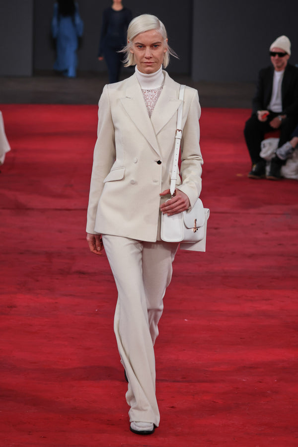 Gabriela Hearst Meret Pointelle Knit Turtleneck In Ivory Merino Wool