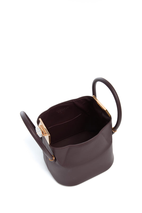 Gabriela Hearst Mini Baez Bag In Bordeaux Nappa Leather