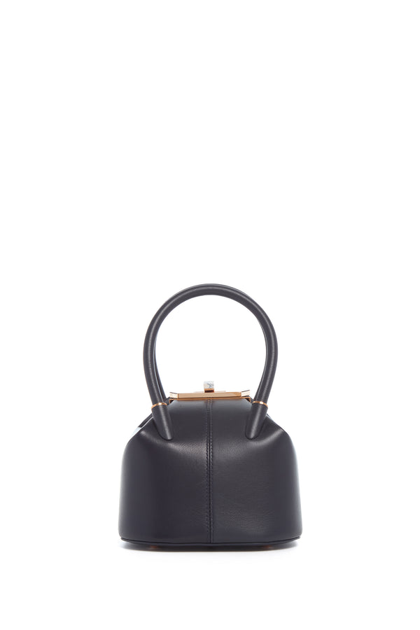 Gabriela Hearst Mini Baez Bag In Navy Nappa Leather