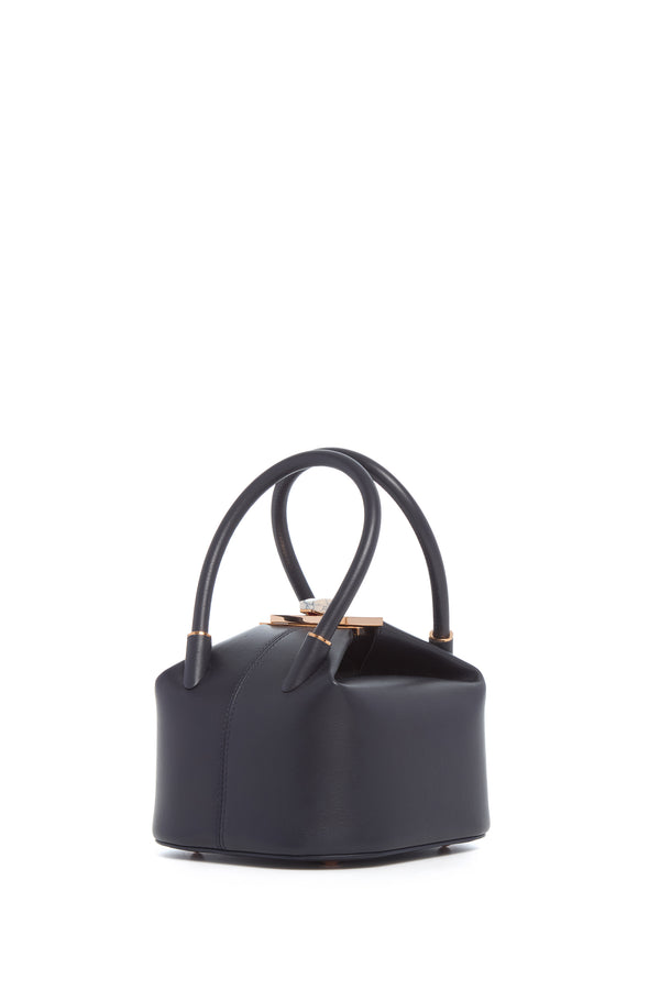 gabriela hearst Mini Baez Bag in Navy Nappa Leather