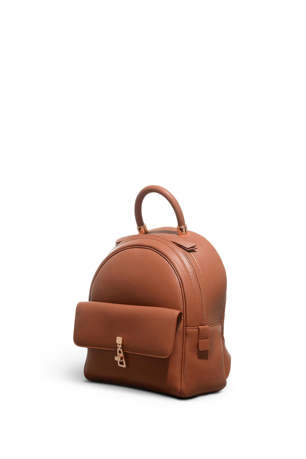 gabriela hearst Mini Billie Backpack in Cognac Nappa Leather