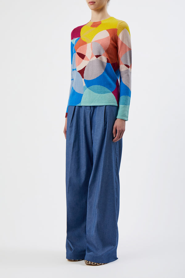 Gabriela Hearst Muscovite Knit Sweater In Multi Cashmere