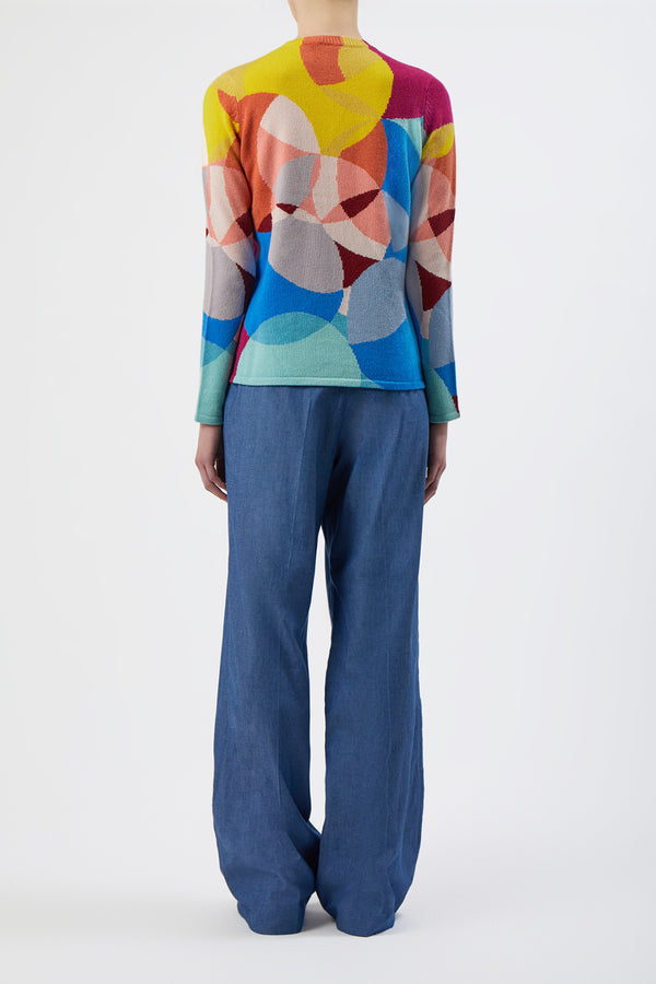 Gabriela Hearst Muscovite Knit Sweater In Multi Cashmere