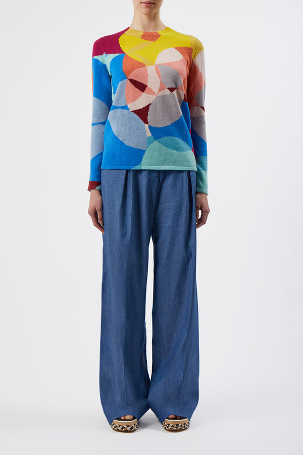 Gabriela Hearst Muscovite Knit Sweater In Multi Cashmere