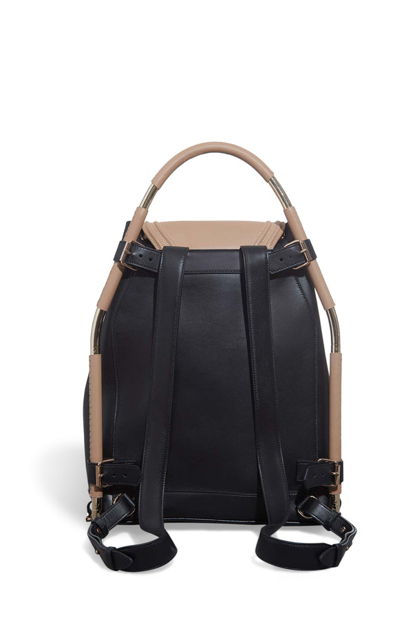 Gabriela Hearst Nadia Backpack In Black & Nude Nappa Leather