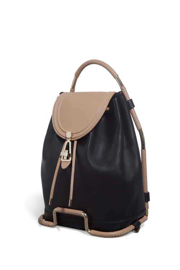 gabriela hearst Nadia Backpack in Black & Nude Nappa Leather