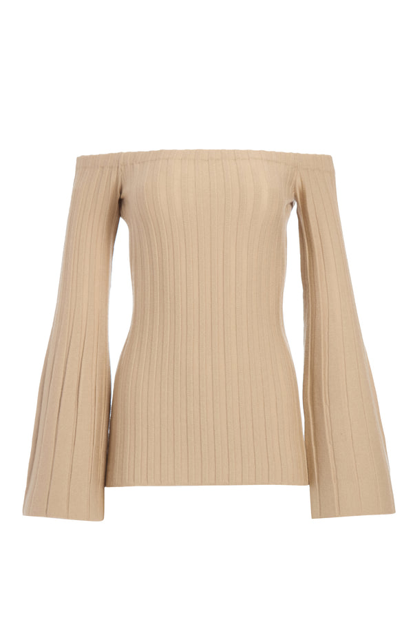 gabriela hearst Nelson Knit Sweater in Hay Merino Wool Cashmere