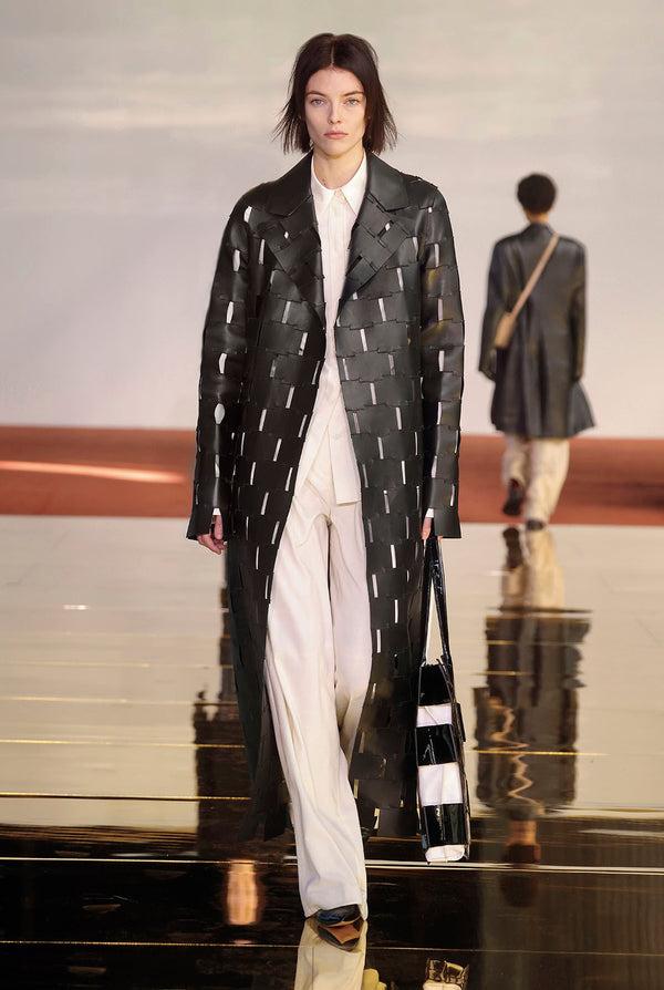 Gabriela Hearst Nesbitt Coat In Black Nappa Leather