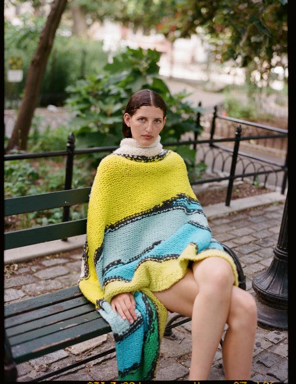 Gabriela Hearst Newbury Knit Blanket In Multi Welfat Cashmere