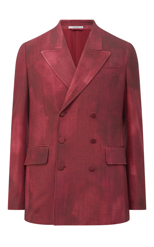 gabriela hearst Nico Blazer in Bordeaux Virgin Wool