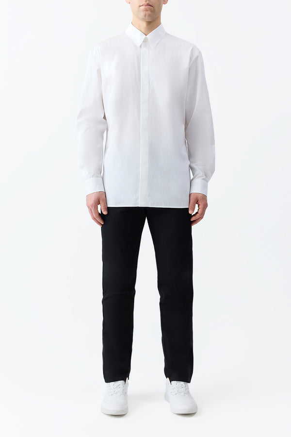 Gabriela Hearst Nicolas Shirt In White Sea Island Cotton