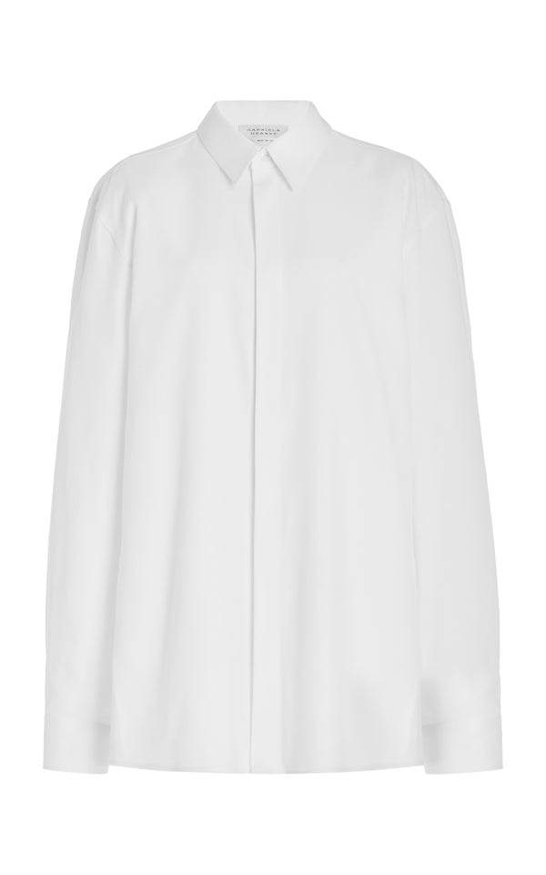 gabriela hearst Nicolas Shirt in White Sea Island Cotton
