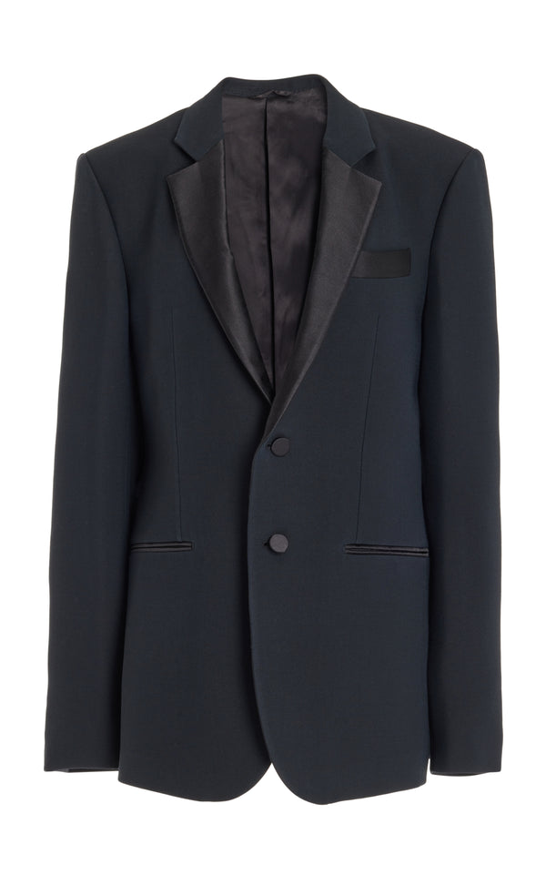 Gabriela Hearst Nicolson Jacket In Black Wool Silk Cady