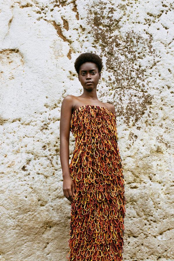 Gabriela Hearst Nimm Maxi Dress In Black Structured Silk Organza