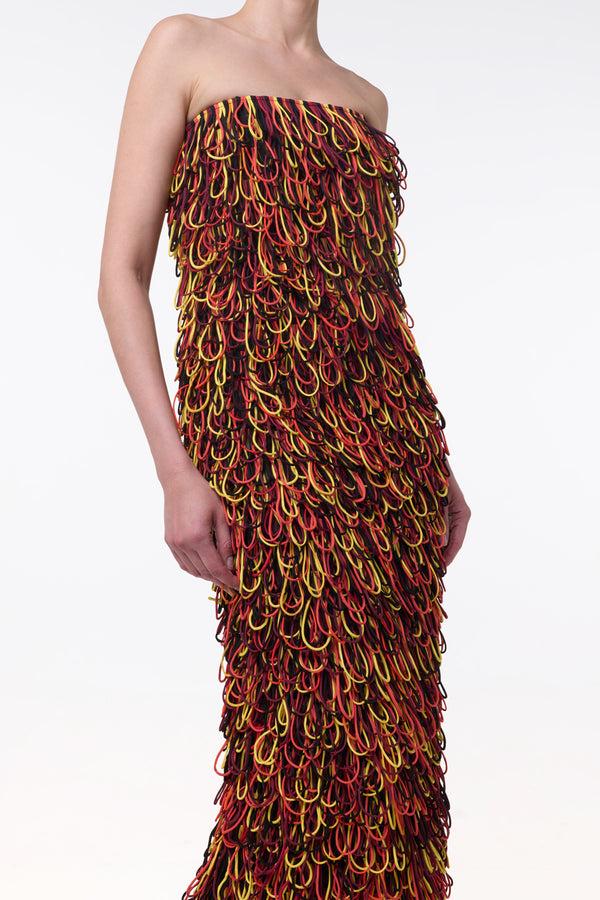 Gabriela Hearst Nimm Maxi Dress In Black Structured Silk Organza