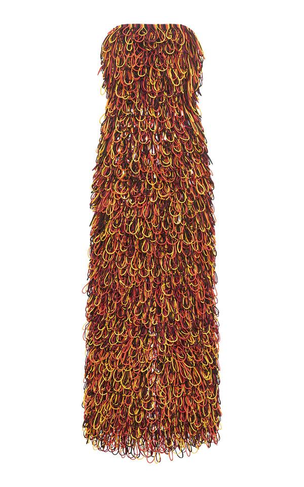 gabriela hearst Nimm Maxi Dress in Black Structured Silk Organza