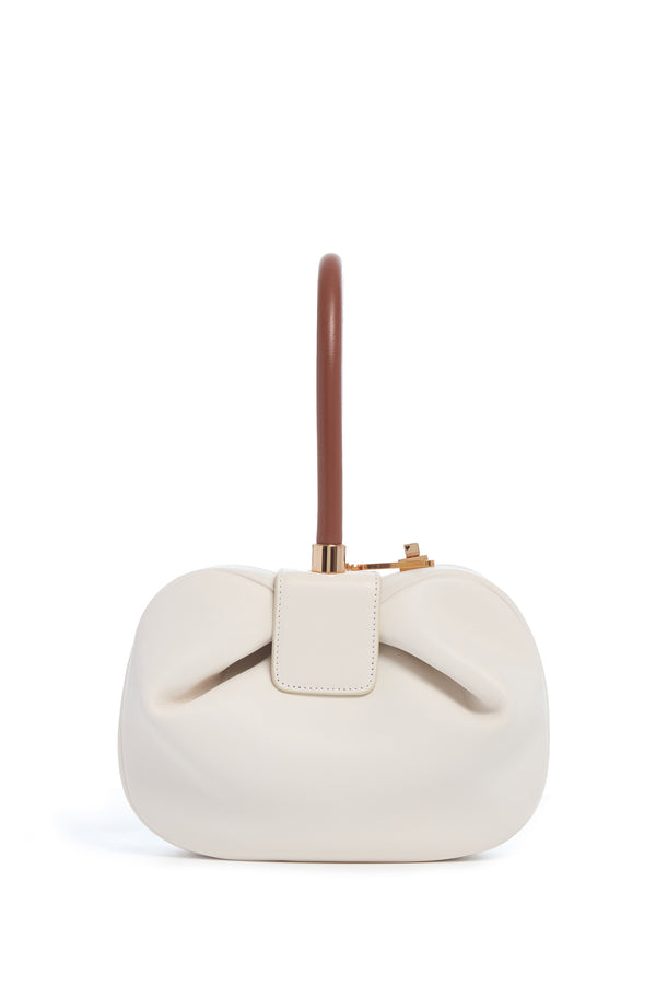 Gabriela Hearst Nina Bag In Ivory & Cognac Nappa Leather