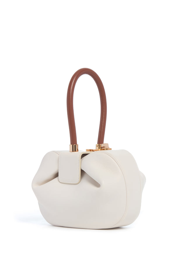 gabriela hearst Nina Bag in Ivory & Cognac Nappa Leather
