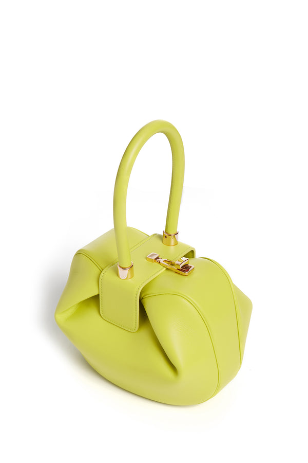 Gabriela Hearst Nina Bag In Lime Adamite Nappa Leather
