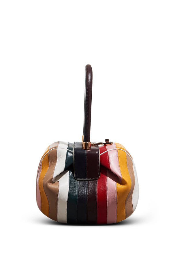 Gabriela Hearst Nina Bag In Multi Stripes Nappa Leather