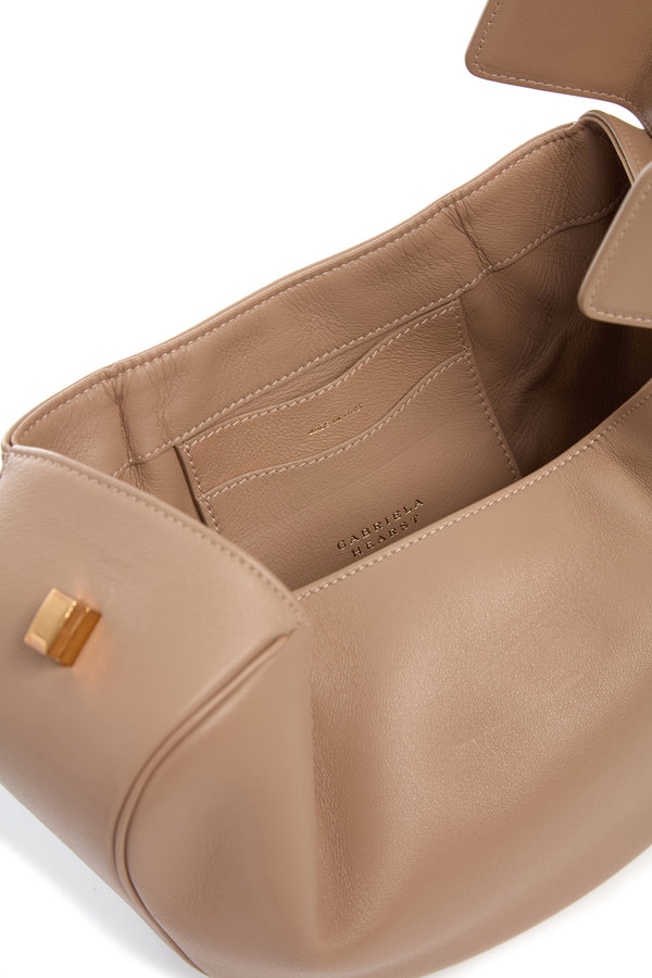 Gabriela Hearst Nina Bag In Nude & Navy Nappa Leather