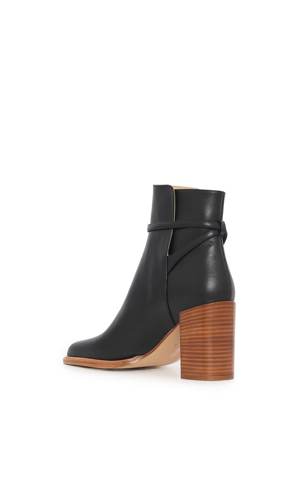 Gabriela Hearst Nina Clasp Ankle Boot In Black Leather