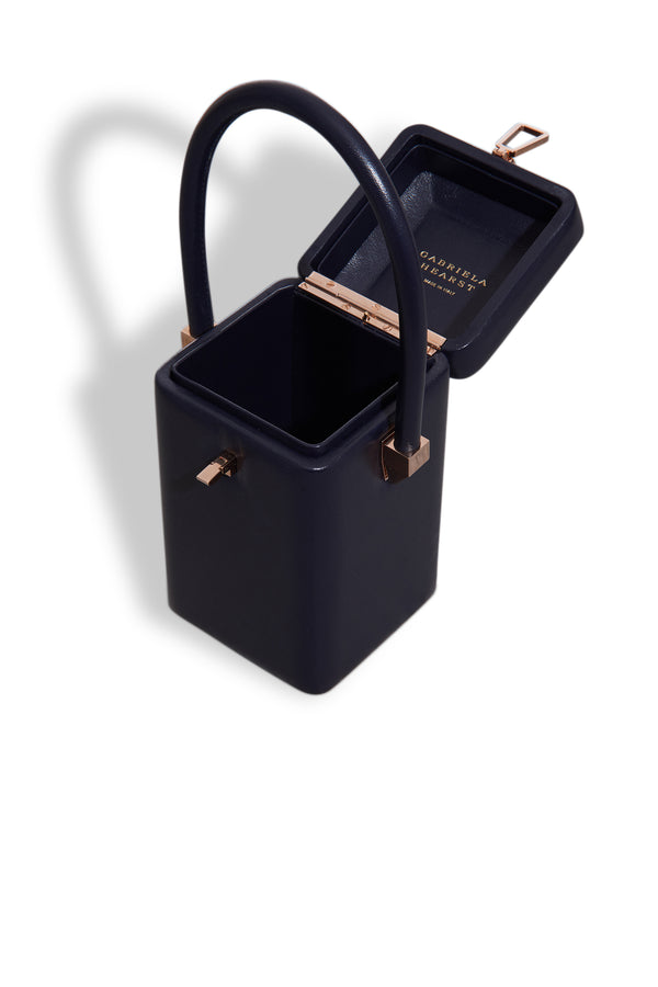 Gabriela Hearst Nostalgia Bag In Navy Nappa Leather