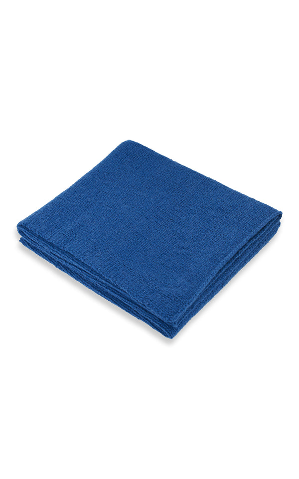 gabriela hearst Nyja Knit Blanket in Dark Blue Denim Cashmere