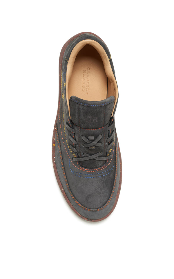 Gabriela Hearst Ohio Slip-on Sneaker In Charcoal Nubuck