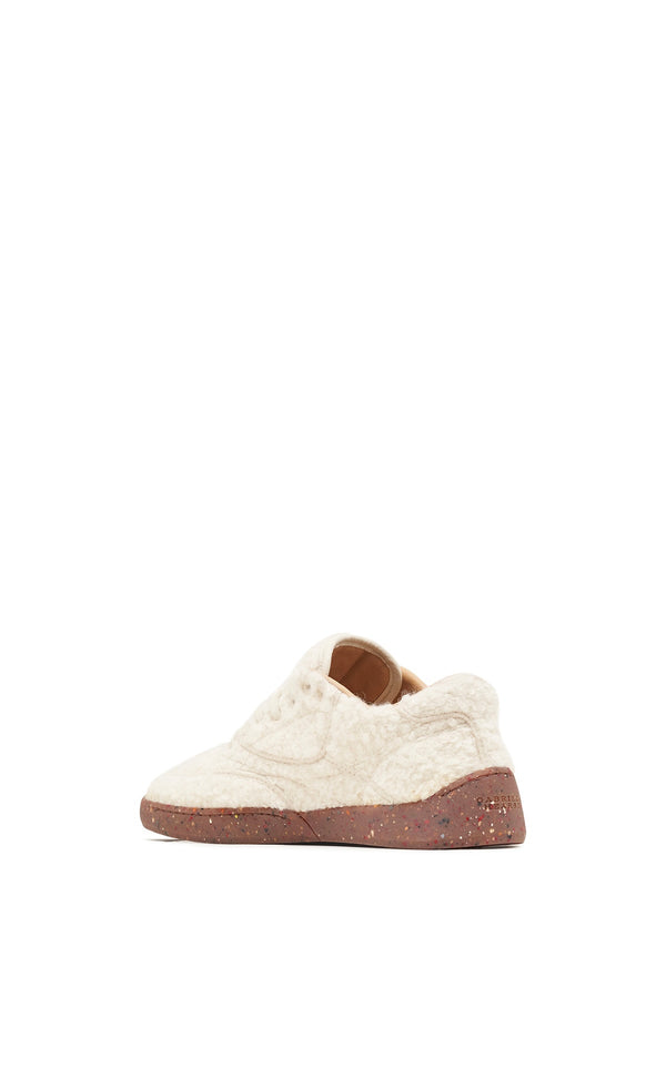 Gabriela Hearst Ohio Slip-on Sneaker In Ivory Cashmere Boucle