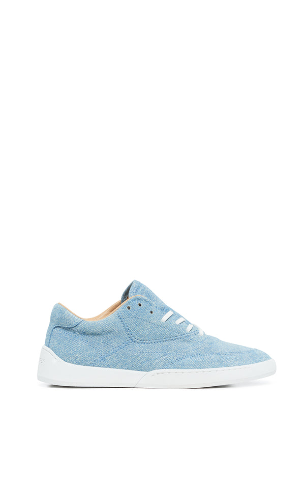 Gabriela Hearst Ohio Slip-on Sneaker In Light Blue Suede Denim