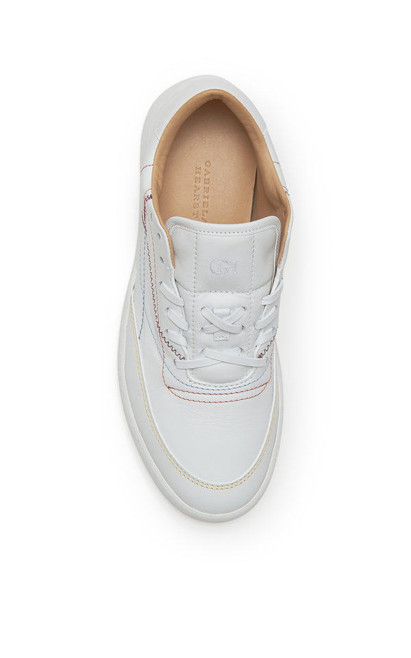 Gabriela Hearst Ohio Slip-on Sneaker In White Leather