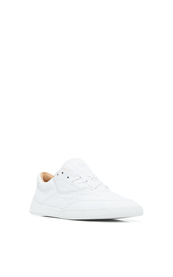Gabriela Hearst Ohio Slip-on Sneaker In White Textured Leather