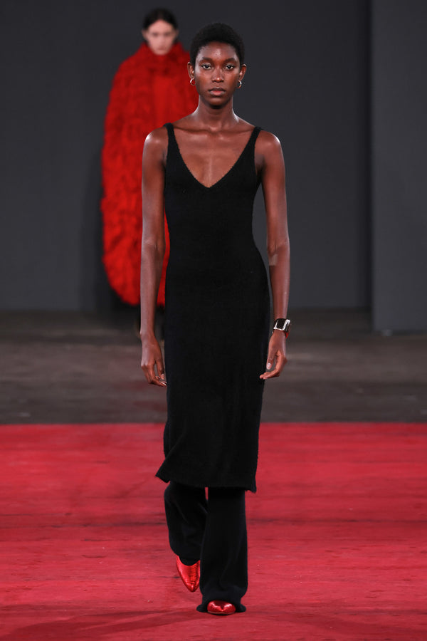 Gabriela Hearst Ornston Knit Pant In Black Cashmere