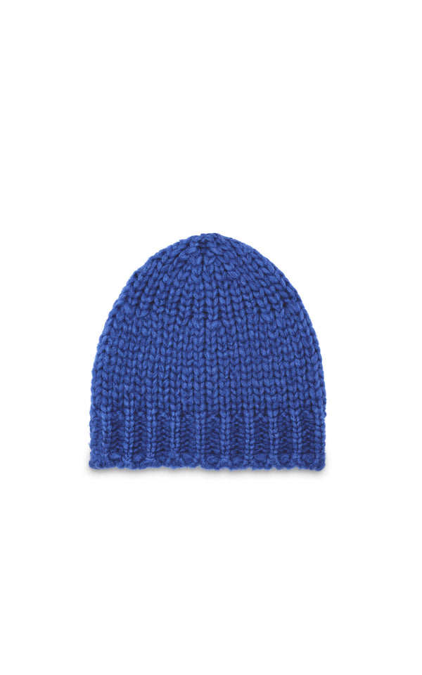 gabriela hearst Pacino Knit Hat in Cobalt Welfat Cashmere