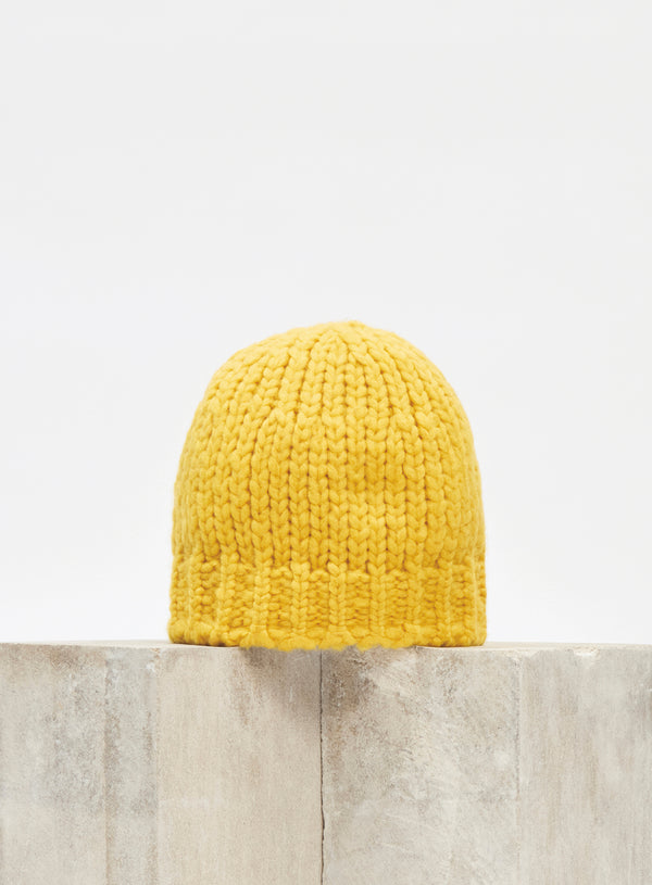 Gabriela Hearst Pacino Knit Hat In Golden Birch Welfat Cashmere