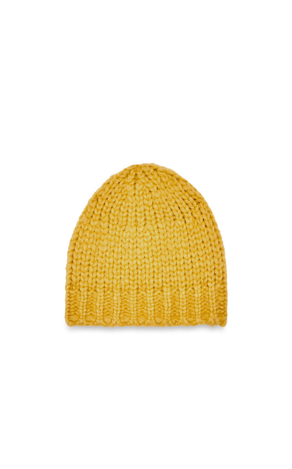 gabriela hearst Pacino Knit Hat in Golden Birch Welfat Cashmere
