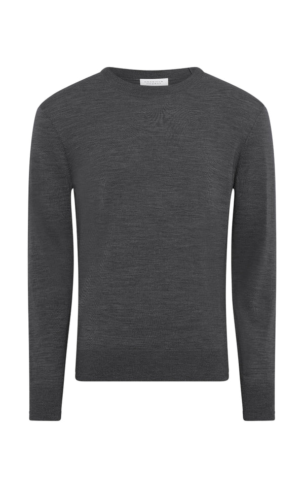 gabriela hearst Palco Knit Sweater in Charcoal Merino Wool