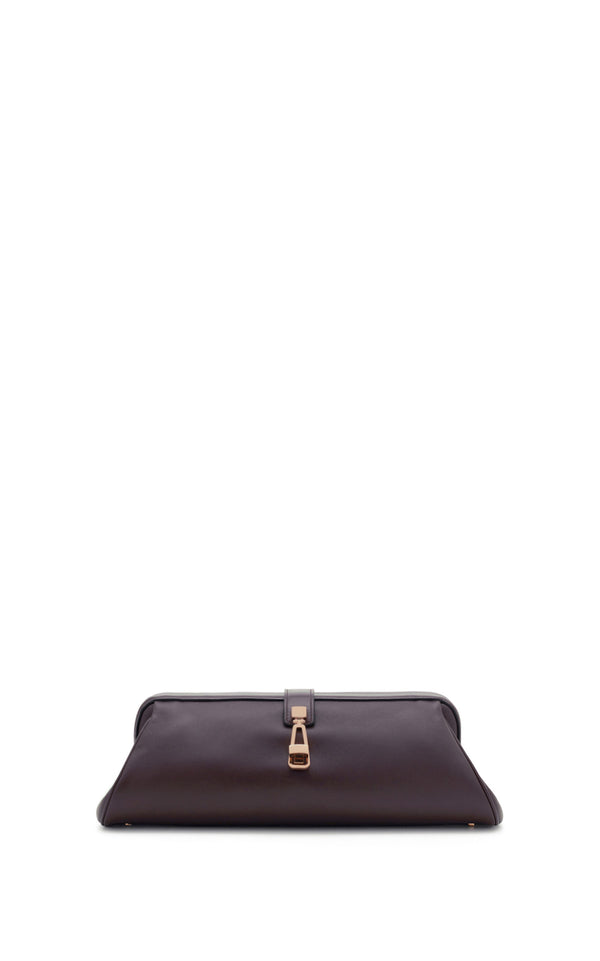 gabriela hearst Paola Clutch in Bordeaux Nappa Leather